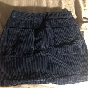 Navy Corduroy Skirt Forever 21 Size Small